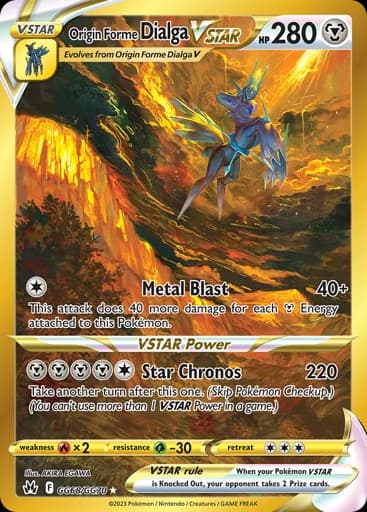 Origin Forme Dialga VSTAR #GG68/GG70 Pokémon card