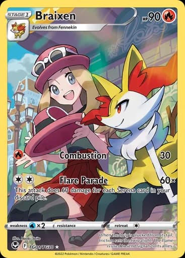 Braixen #TG01/TG30 Pokémon card