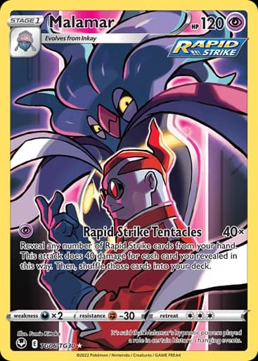 Malamar #TG06/TG30 Pokémon card