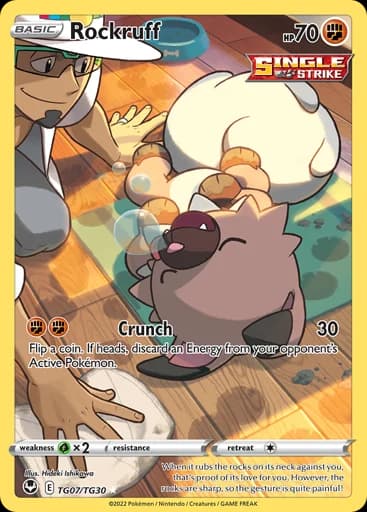 Rockruff #TG07/TG30 Pokémon card