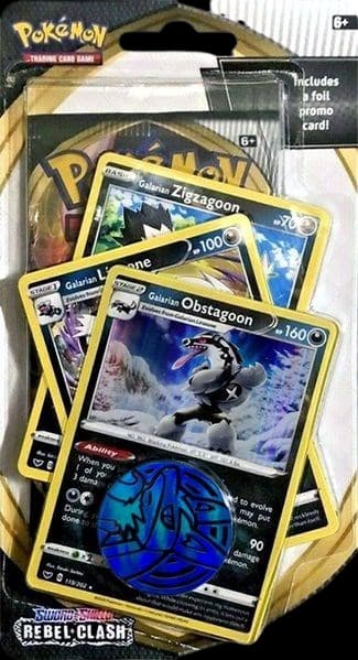 Rebel Clash Premium Checklane Blister - Galarian Obstagoon – Blister