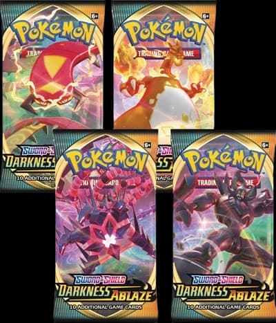 Darkness Ablaze Booster Pack Art Bundle (Set of 4) – Booster Pack