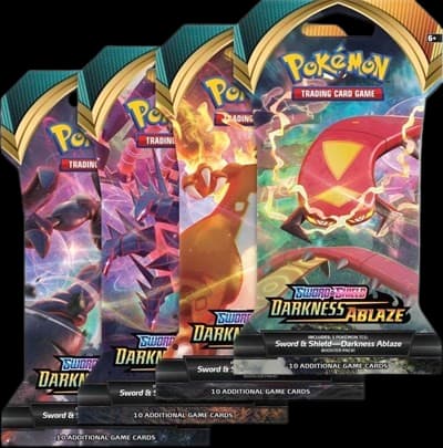 Darkness Ablaze Sleeved Booster Pack Art Bundle (Set of 4) – Booster Pack