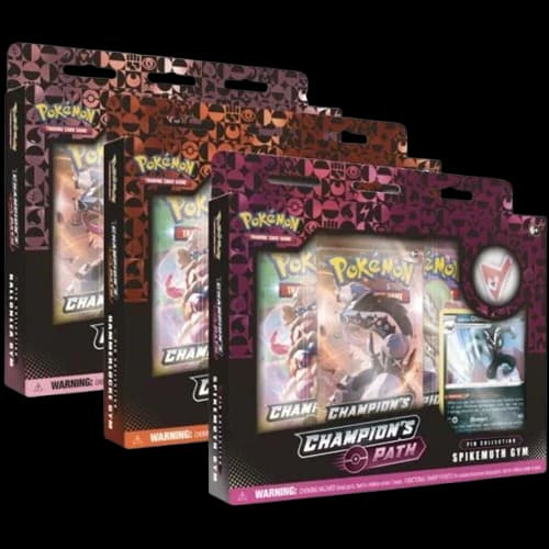 Champion's Path Pin Collection Display: Ballonlea, Spikemuth, & Hammerlocke Gyms – Collection