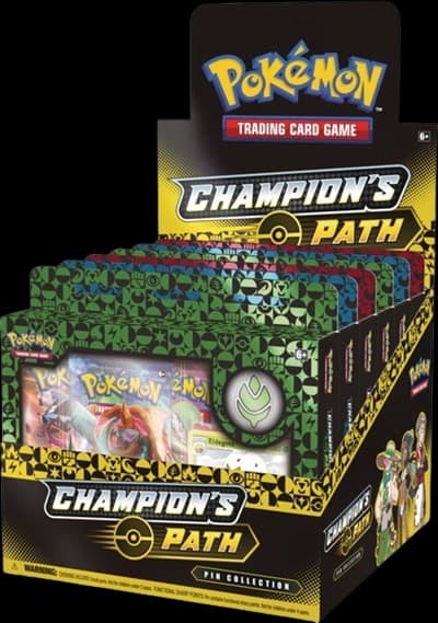 Champion's Path Pin Collection Display: Turffield, Hulbury, & Motostoke Gyms – Collection