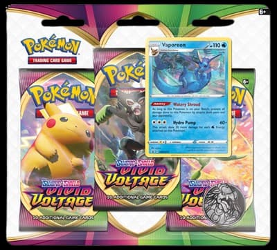 Vivid Voltage 3-Pack Blister - Vaporeon – Blister