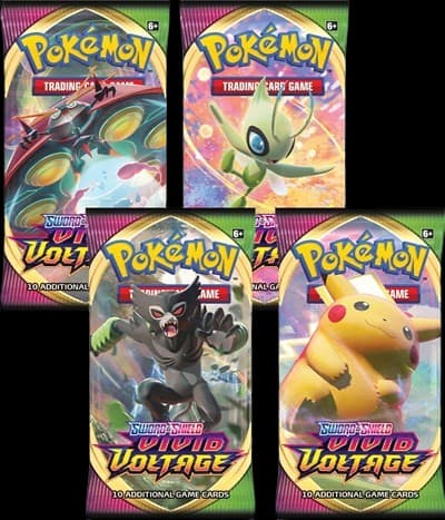 Vivid Voltage Booster Pack Art Bundle (Set of 4) – Booster Pack