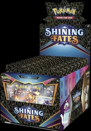 Shining Fates Mad Party Pin Collection Display