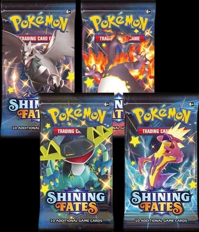Shining Fates Booster Pack Art Bundle (Set of 4) – Booster Pack