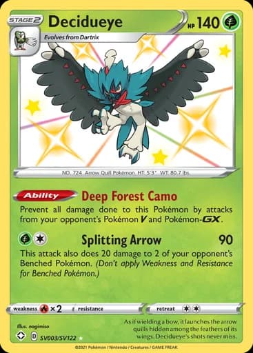 Decidueye #SV003/SV122 Pokémon card