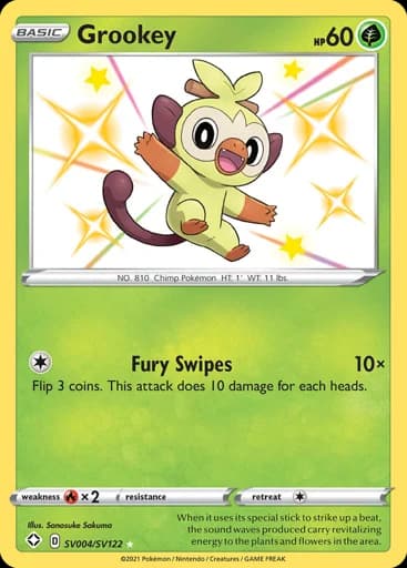 Grookey #SV004/SV122 Pokémon card