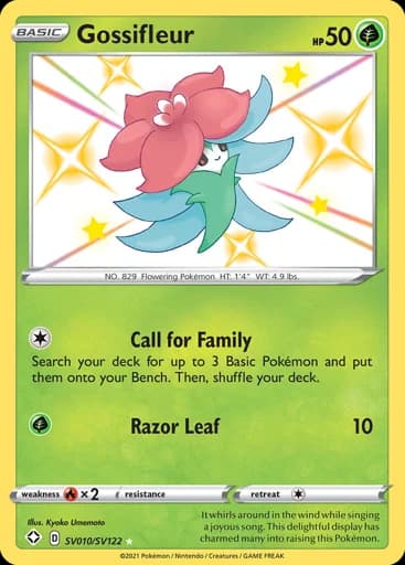 Gossifleur #SV010/SV122 Pokémon card