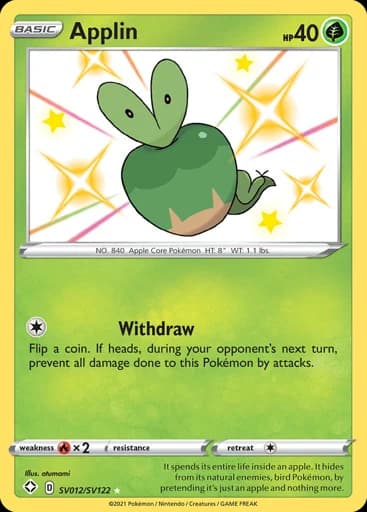 Applin #SV012/SV122 Pokémon card