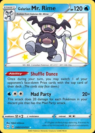 Galarian Mr. Rime #SV021/SV122 Pokémon card