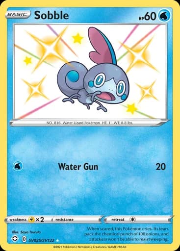 Sobble #SV025/SV122 Pokémon card
