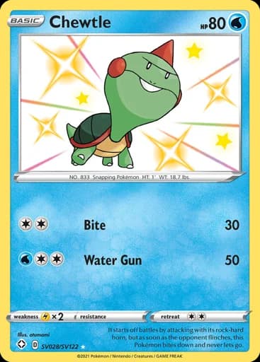 Chewtle #SV028/SV122 Pokémon card