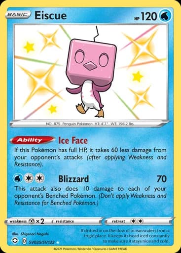Eiscue #SV035/SV122 Pokémon card