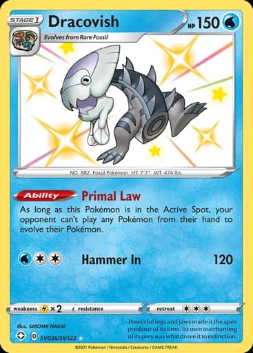 Dracovish #SV036/SV122 Pokémon card