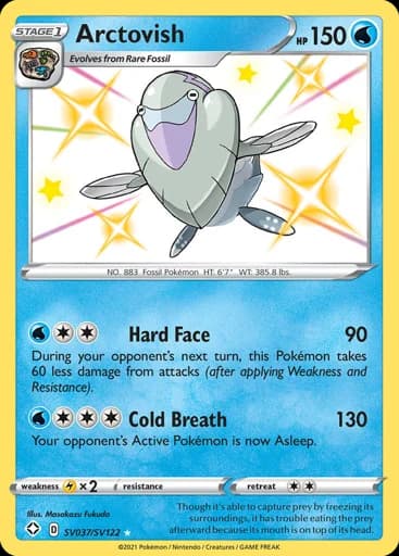 Arctovish #SV037/SV122 Pokémon card