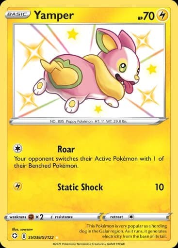 Yamper #SV039/SV122 Pokémon card