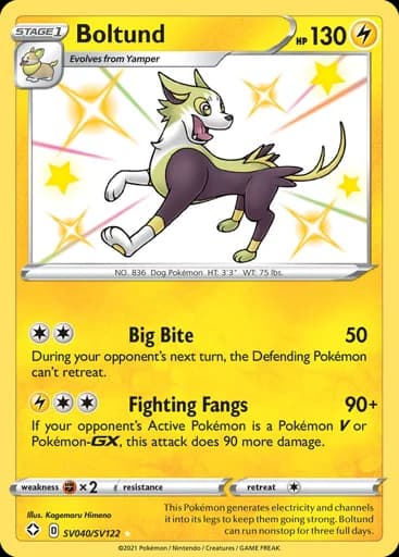 Boltund #SV040/SV122 Pokémon card