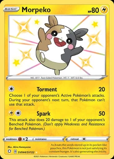 Morpeko #SV044/SV122 Pokémon card