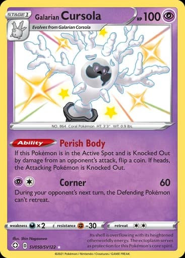 Galarian Cursola #SV050/SV122 Pokémon card