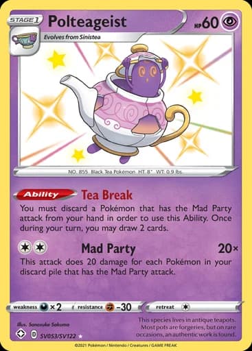 Polteageist #SV053/SV122 Pokémon card