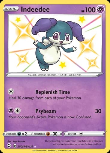 Indeedee #SV059/SV122 Pokémon card