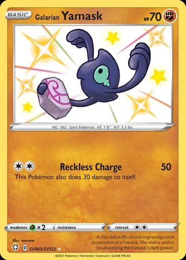Galarian Yamask #SV065/SV122 Pokémon card