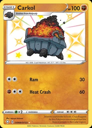Carkol #SV068/SV122 Pokémon card