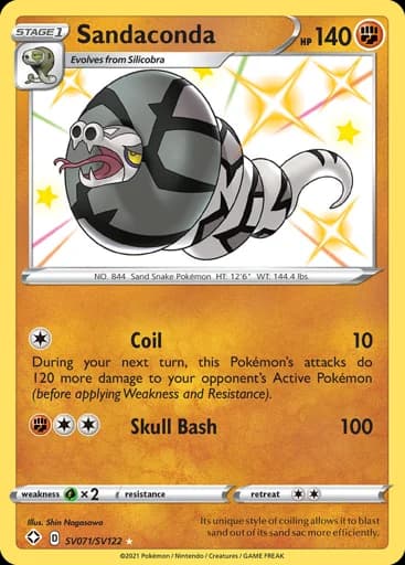 Sandaconda #SV071/SV122 Pokémon card