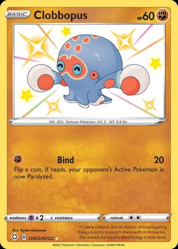 Clobbopus #SV072/SV122 Pokémon card