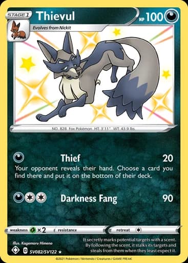 Thievul #SV082/SV122 Pokémon card