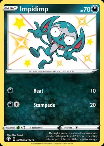 Impidimp #SV083/SV122 Pokémon card
