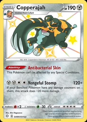 Copperajah #SV091/SV122 Pokémon card