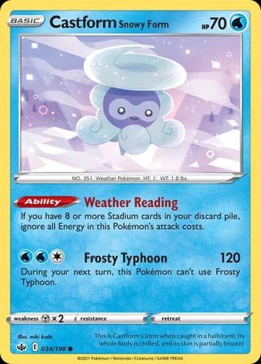 Castform Snowy Form