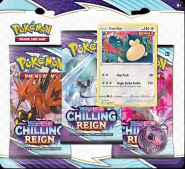 Chilling Reign 3-Pack Blister - Snorlax