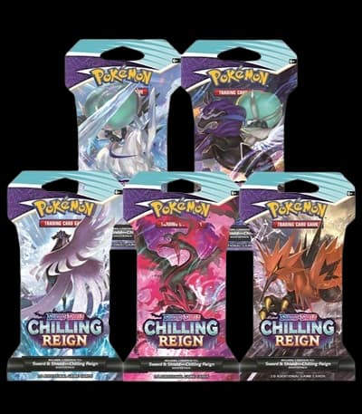 Chilling Reign Sleeved Booster Pack Art Bundle (Set of 5) – Booster Pack