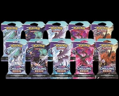 Chilling Reign Sleeved Booster Pack Bundle (Set of 10) – Booster Pack