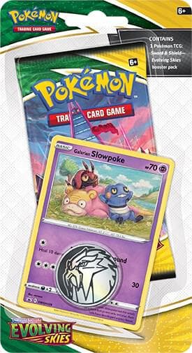 Evolving Skies Single Pack Blister - Galarian Slowpoke – Blister