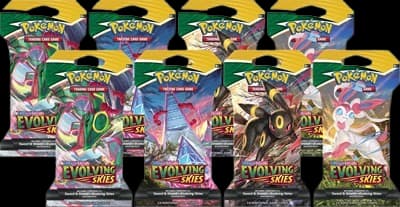 Evolving Skies Sleeved Booster Pack Bundle (Pack of 8) – Booster Pack