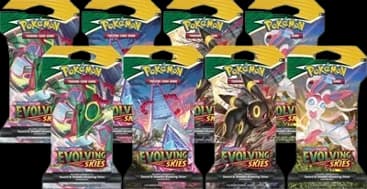 Evolving Skies Sleeved Booster Pack Bundle (Pack of 8)