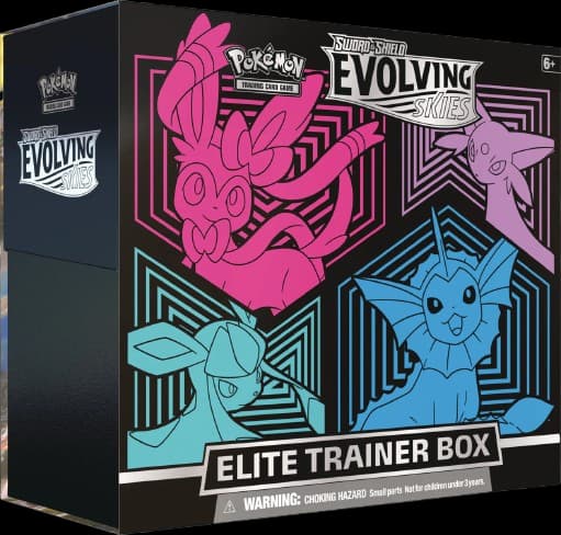 Evolving Skies Elite Trainer Box - Glaceon/Vaporeon/Sylveon/Espeon – Elite Trainer Box