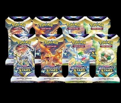 Brilliant Stars Sleeved Booster Pack Art Bundle (Set of 8) – Booster Pack