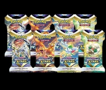 Brilliant Stars Sleeved Booster Pack Art Bundle (Set of 8)