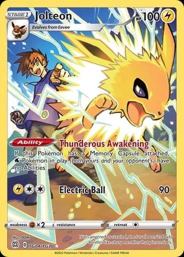 Jolteon #TG04/TG30 Pokémon card