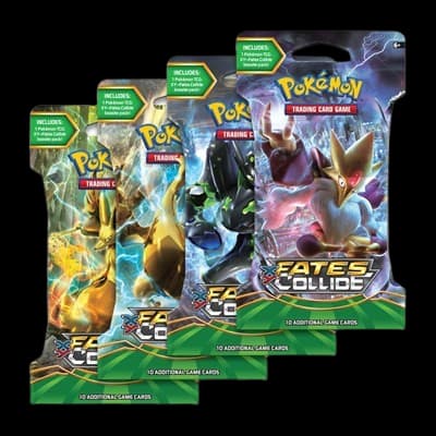 Fates Collide Sleeved Booster Pack Art Bundle (Set of 4) – Booster Pack