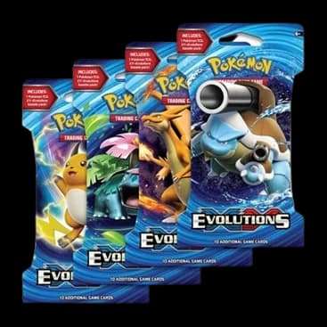 Evolutions Sleeved Booster Pack Art Bundle (Set of 4)