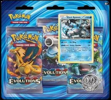 Evolutions 3-Pack Blister - Black Kyurem